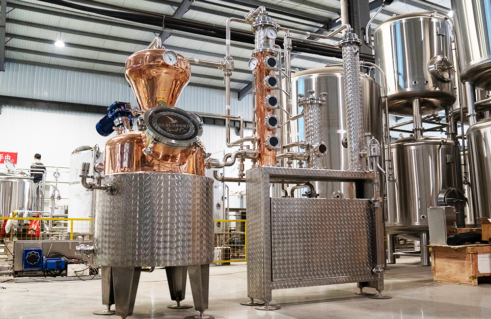 What is the approximate cost of setting up a 200L distillery?